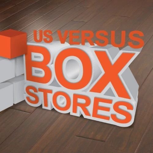 Us versus big box stores - Carpet World of Martinsburg in WV